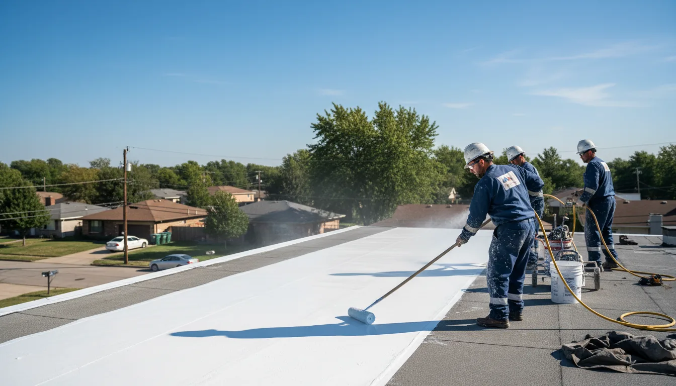 Commercial roof coating in Hollenberg, KS near me